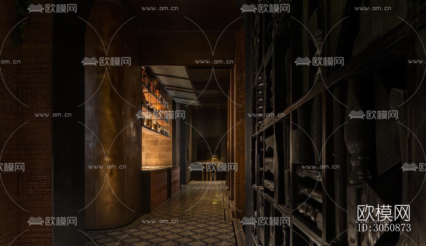 美式酒店民宿效果图下载（渲染图5）