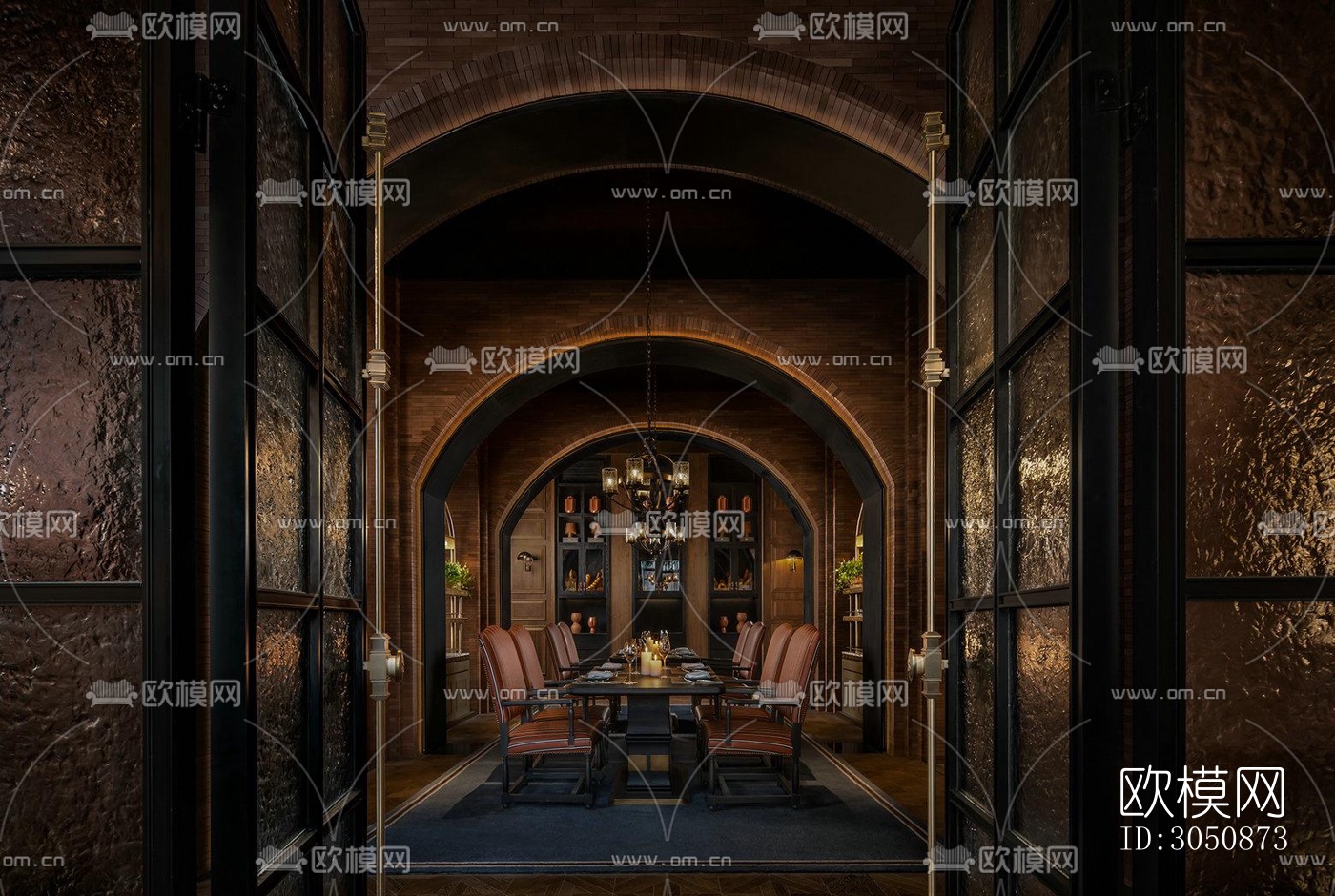 美式酒店民宿效果图下载（渲染图7）