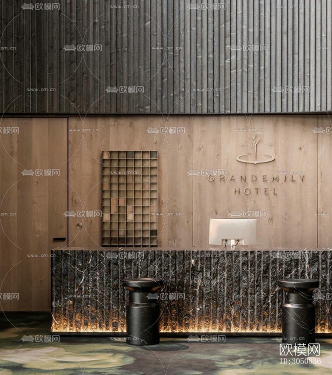 侘寂酒店民宿效果图下载（渲染图4）