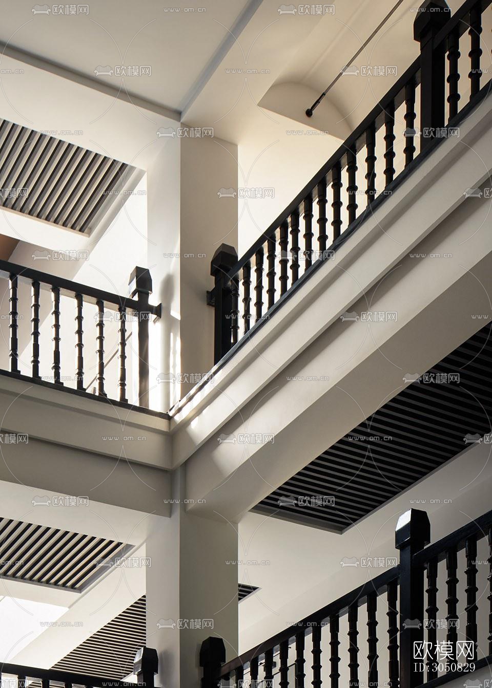 中古风酒店民宿效果图下载（渲染图14）