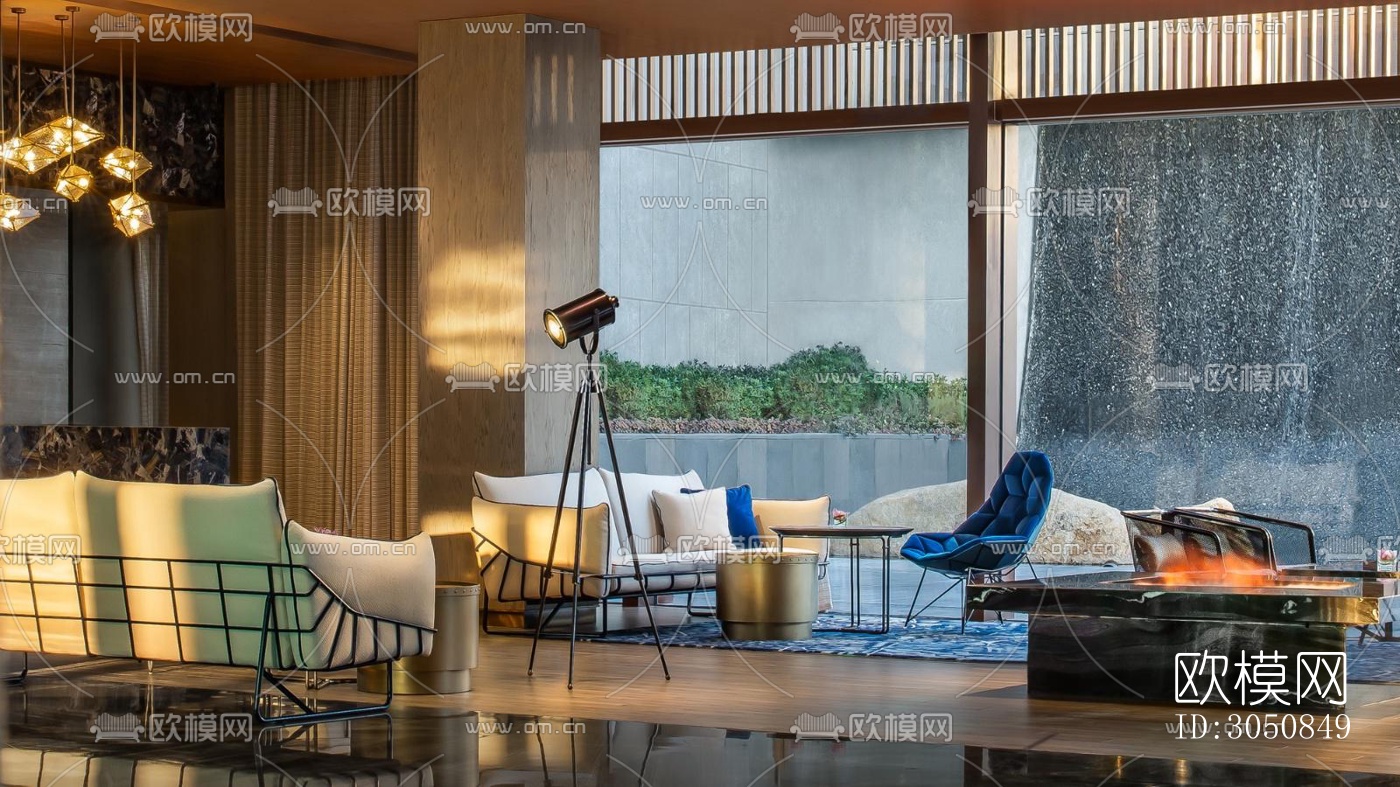 后现代酒店民宿效果图下载（渲染图1）