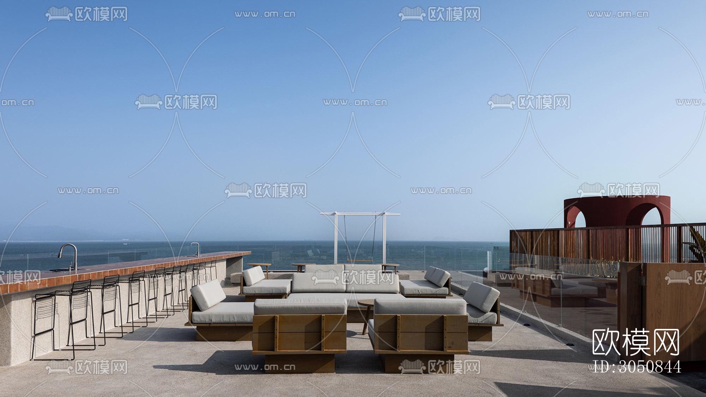 侘寂酒店民宿效果图下载（渲染图4）