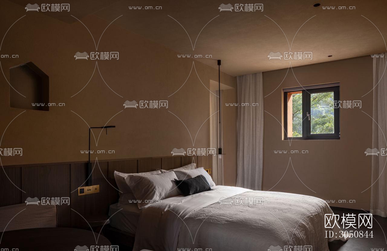 侘寂酒店民宿效果图下载（渲染图2）