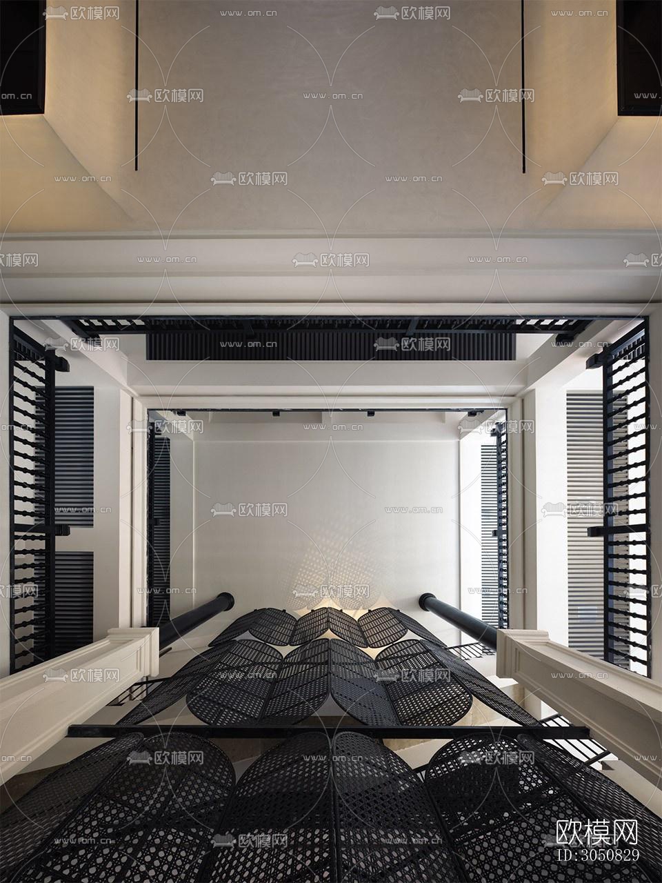 中古风酒店民宿效果图下载（渲染图12）