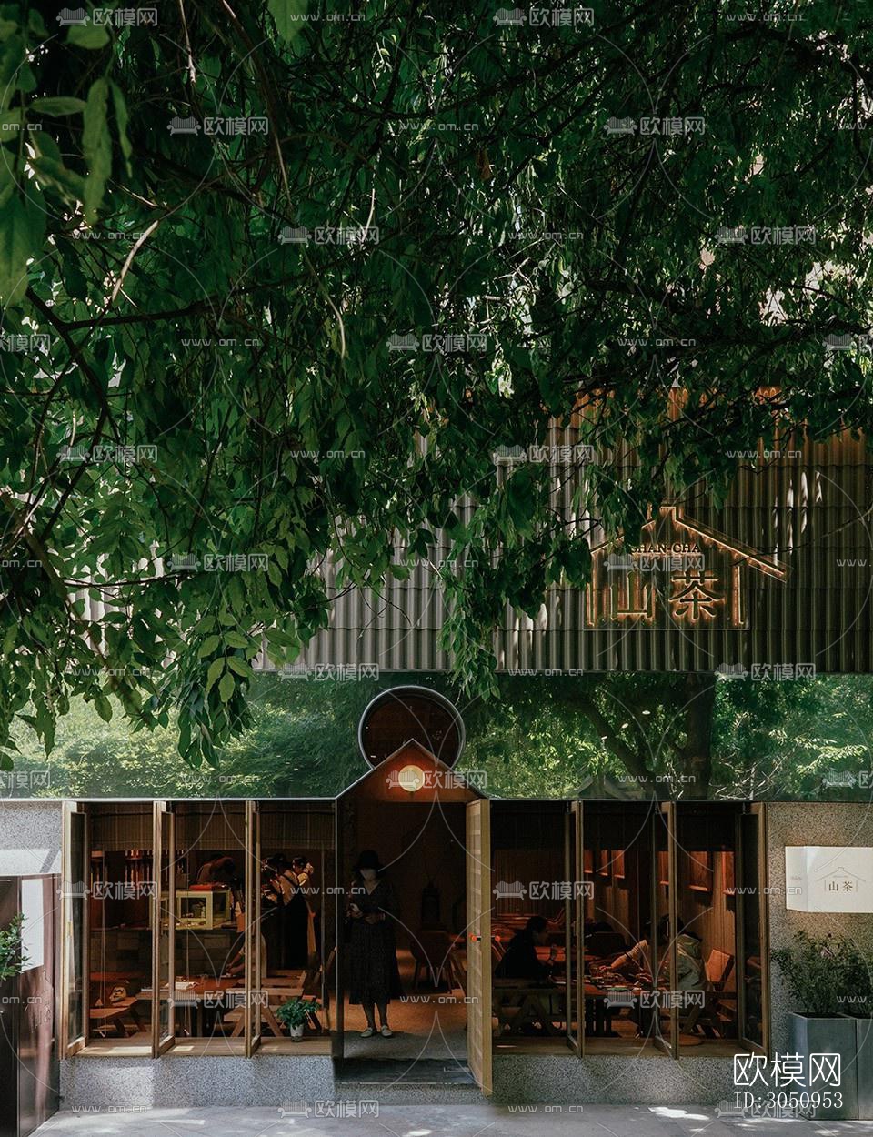 现代茶馆效果图下载（渲染图8）