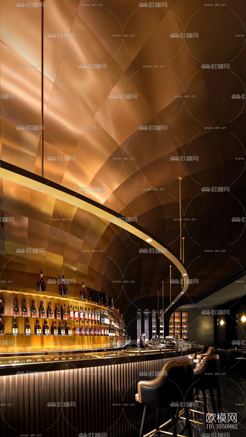 现代酒吧效果图下载（渲染图4）