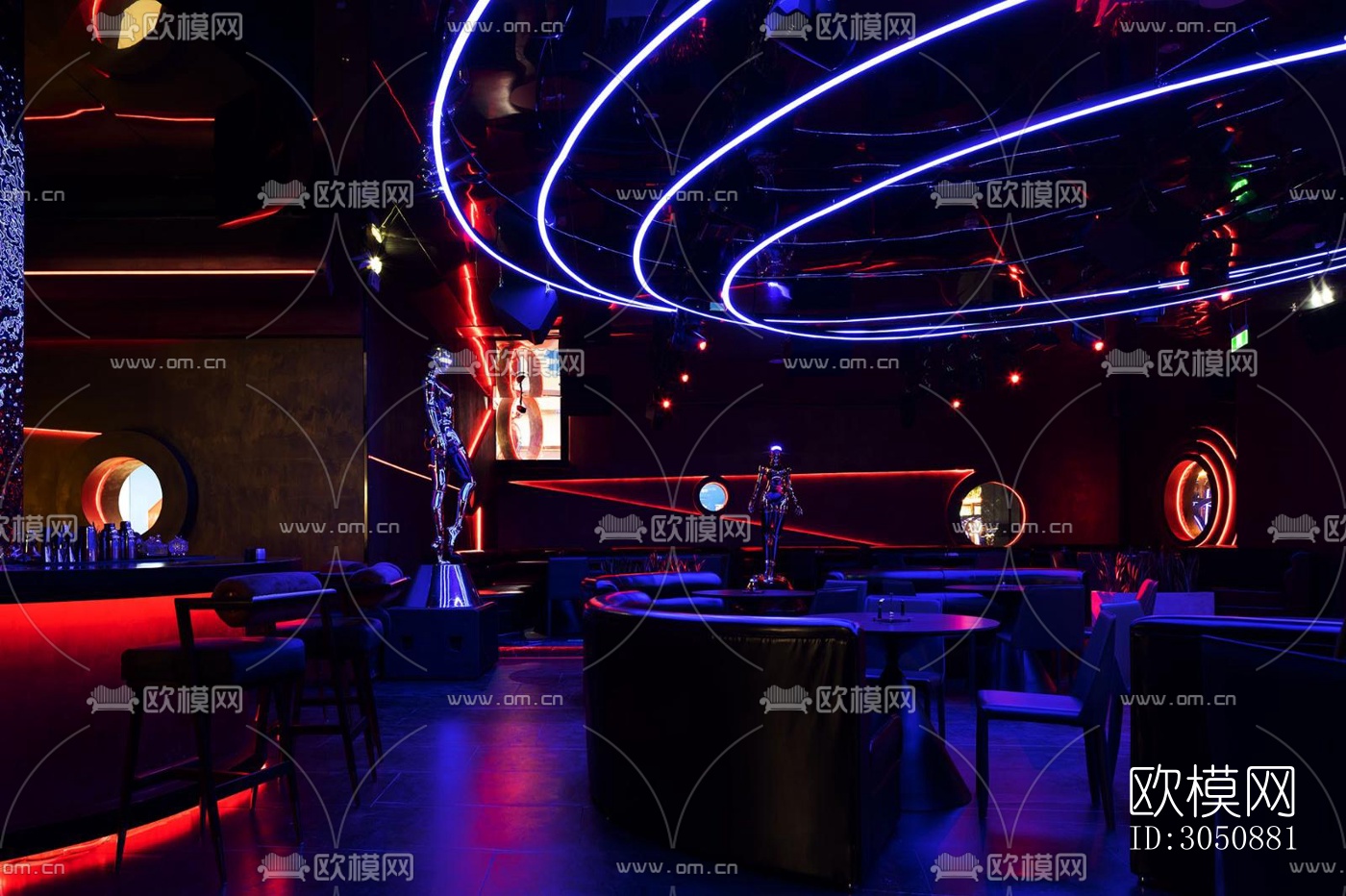 现代酒吧效果图下载（渲染图11）
