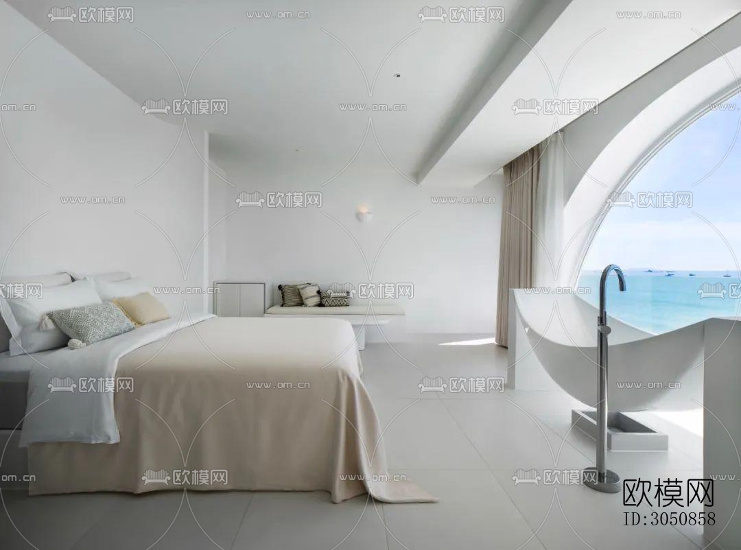 现代酒店民宿效果图下载（渲染图12）