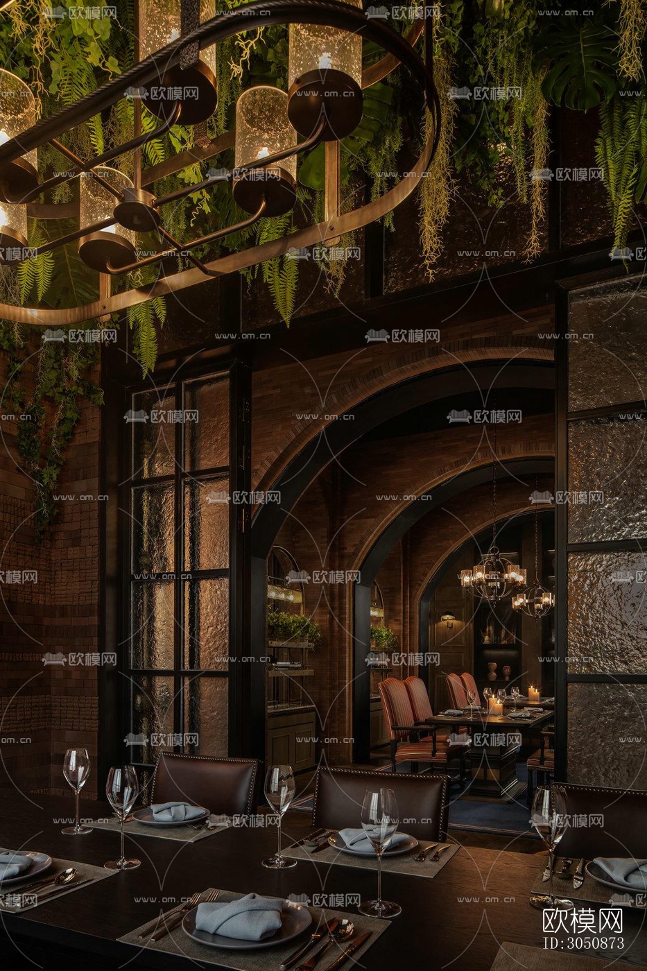 美式酒店民宿效果图下载（渲染图3）