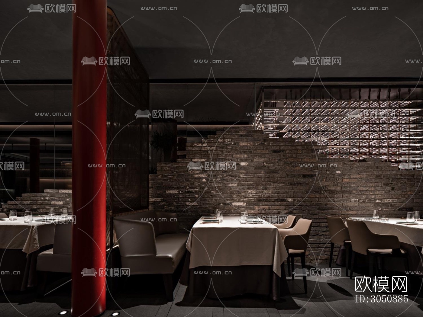 中式中餐厅效果图下载（渲染图11）