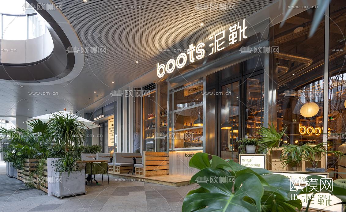 工业风咖啡奶茶效果图下载（渲染图14）