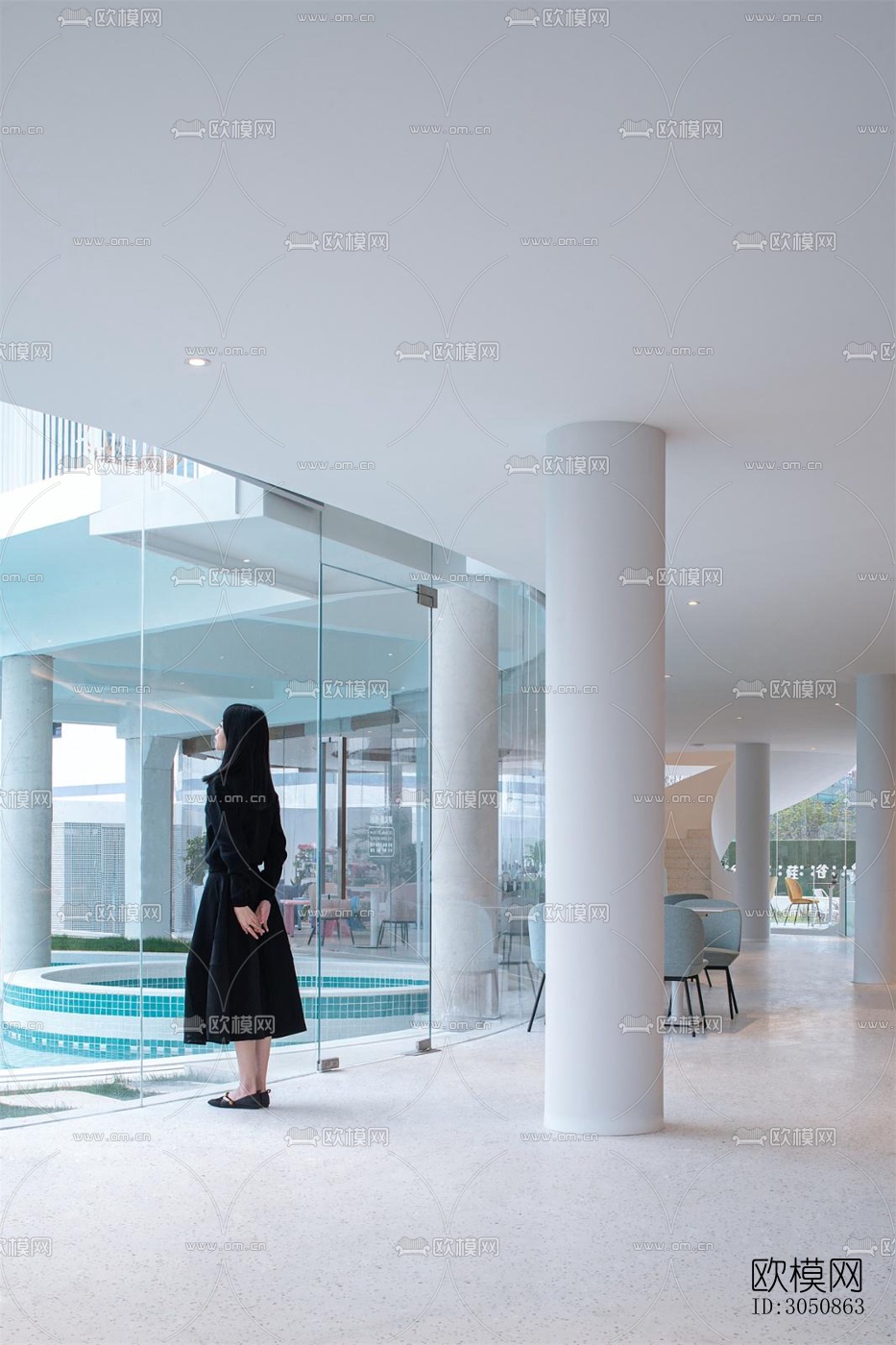 现代酒店民宿效果图下载（渲染图4）