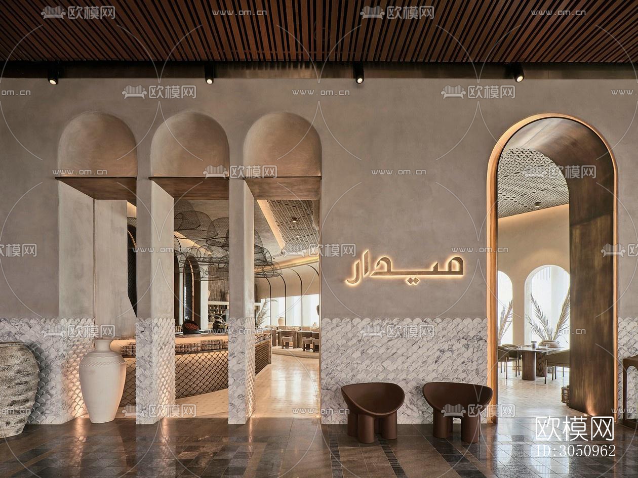 东南亚西餐厅效果图下载（渲染图9）