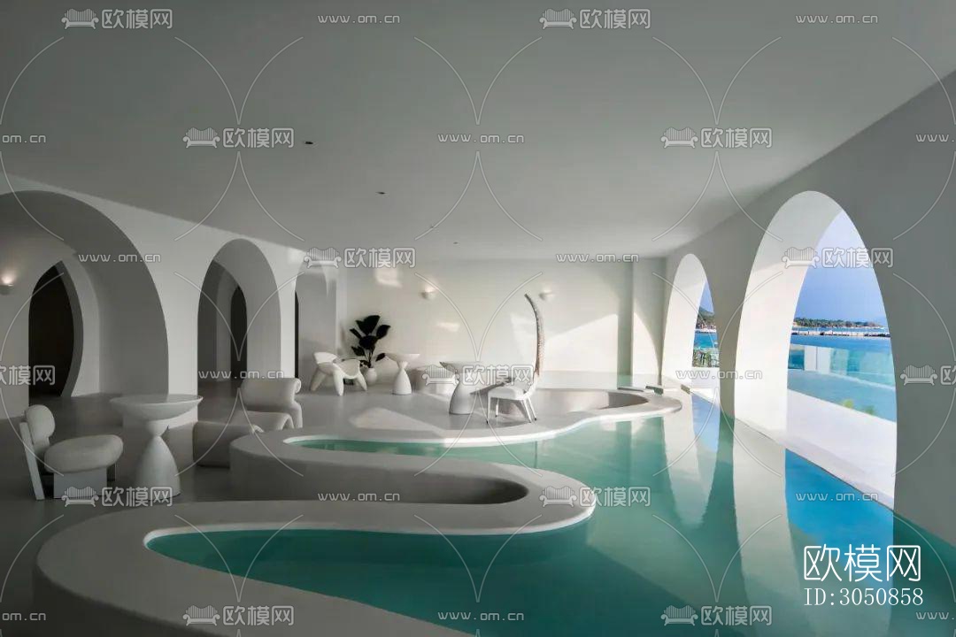 现代酒店民宿效果图下载（渲染图17）