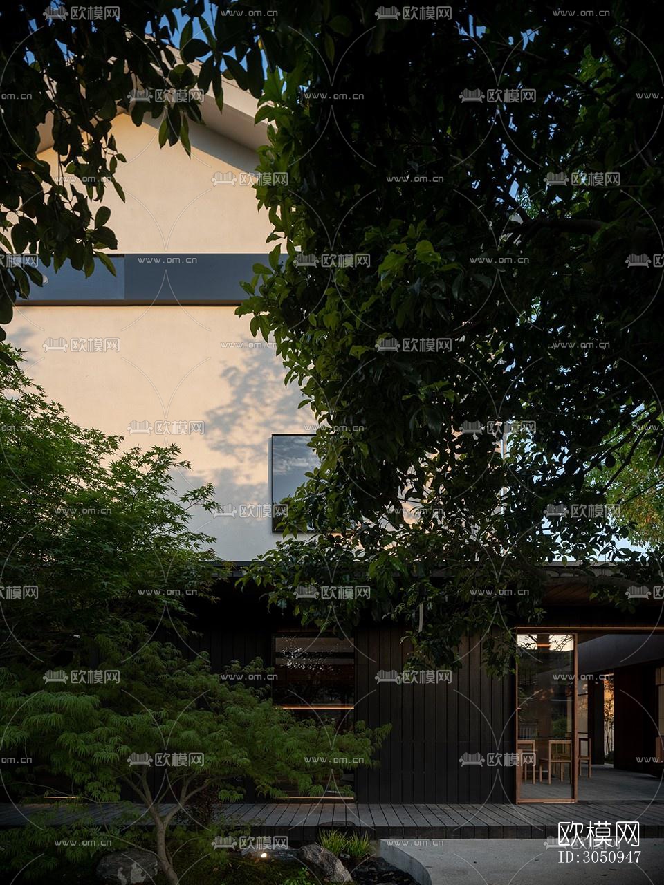 侘寂茶馆效果图下载（渲染图7）