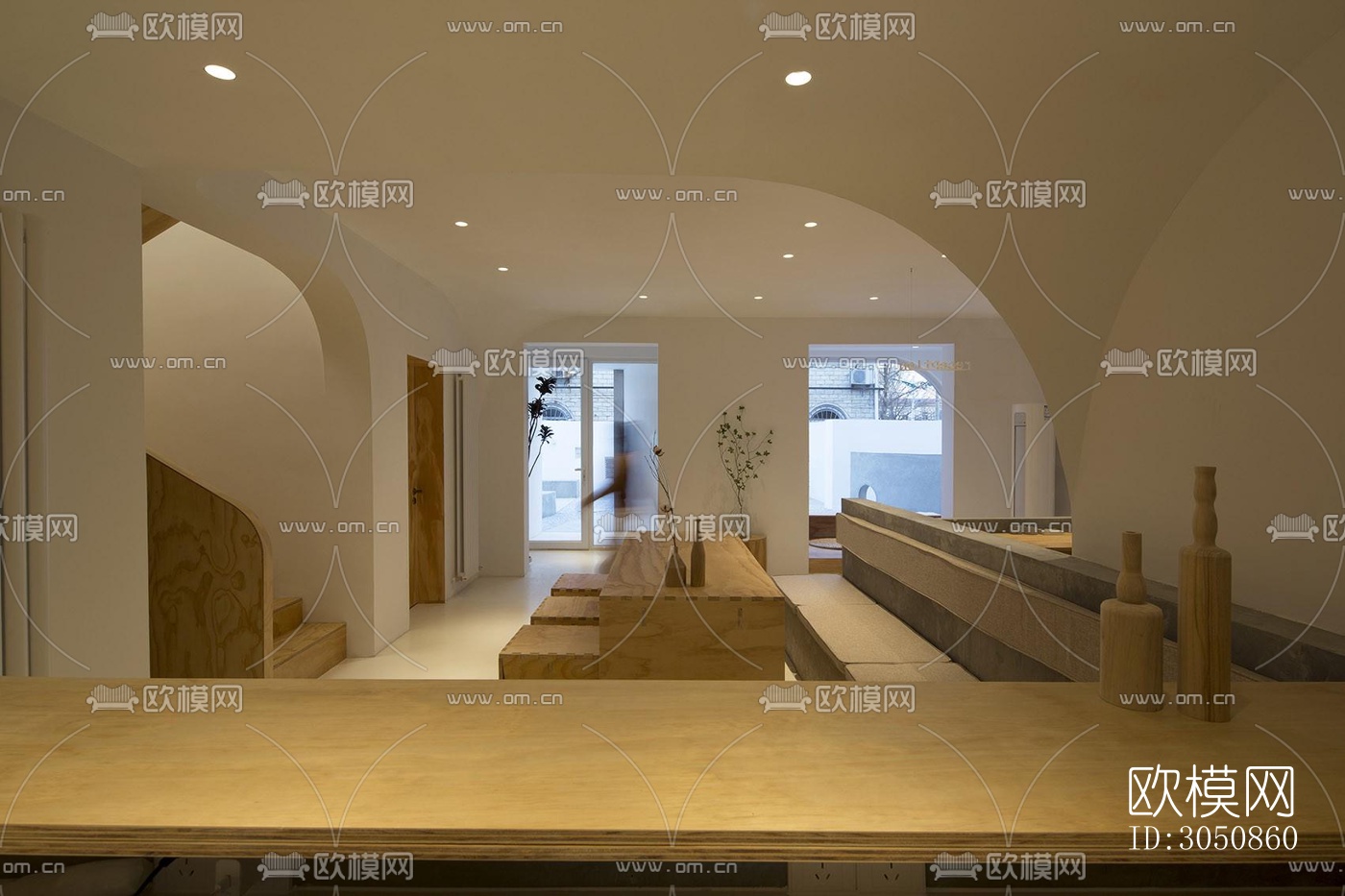 现代酒店民宿效果图下载（渲染图8）