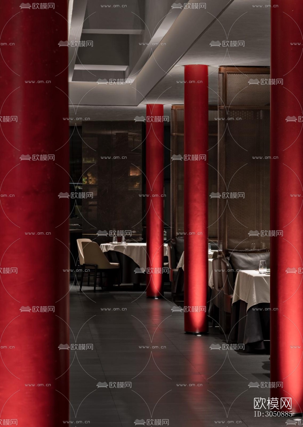 中式中餐厅效果图下载（渲染图17）