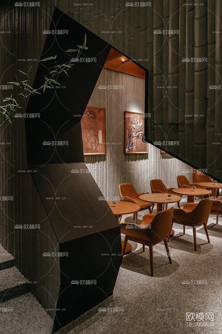 现代茶馆效果图下载（渲染图5）