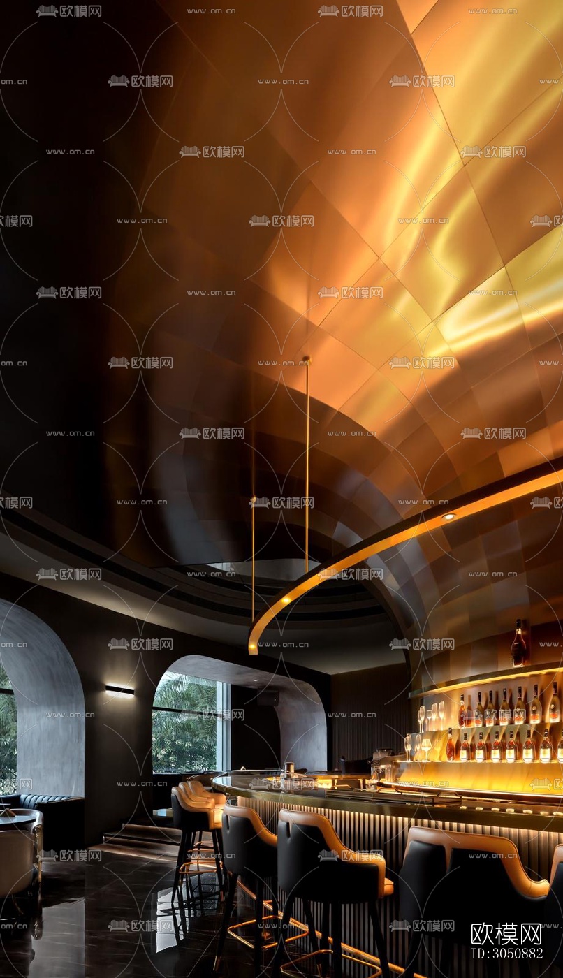 现代酒吧效果图下载（渲染图5）