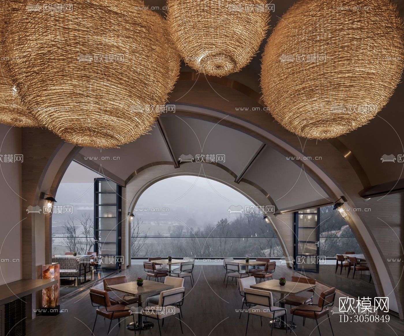 后现代酒店民宿效果图下载（渲染图7）