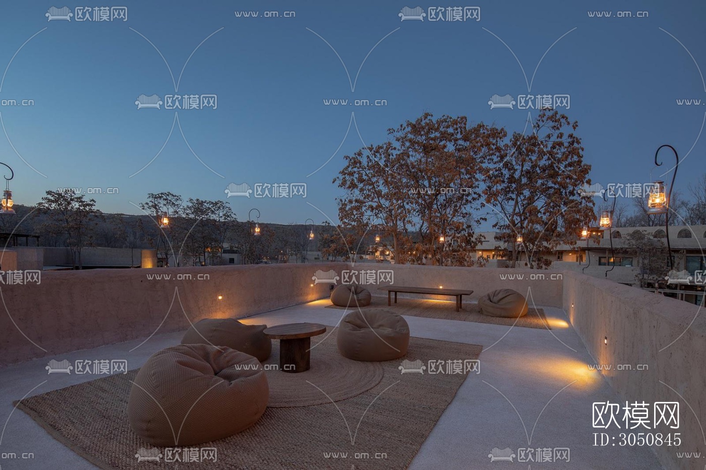 侘寂酒店民宿效果图下载（渲染图1）