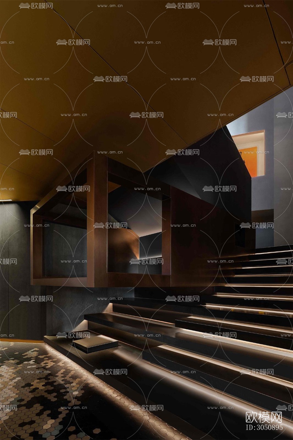 现代中餐厅效果图下载（渲染图14）