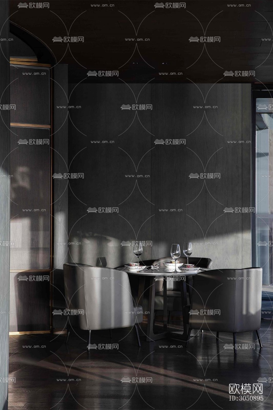 现代中餐厅效果图下载（渲染图15）