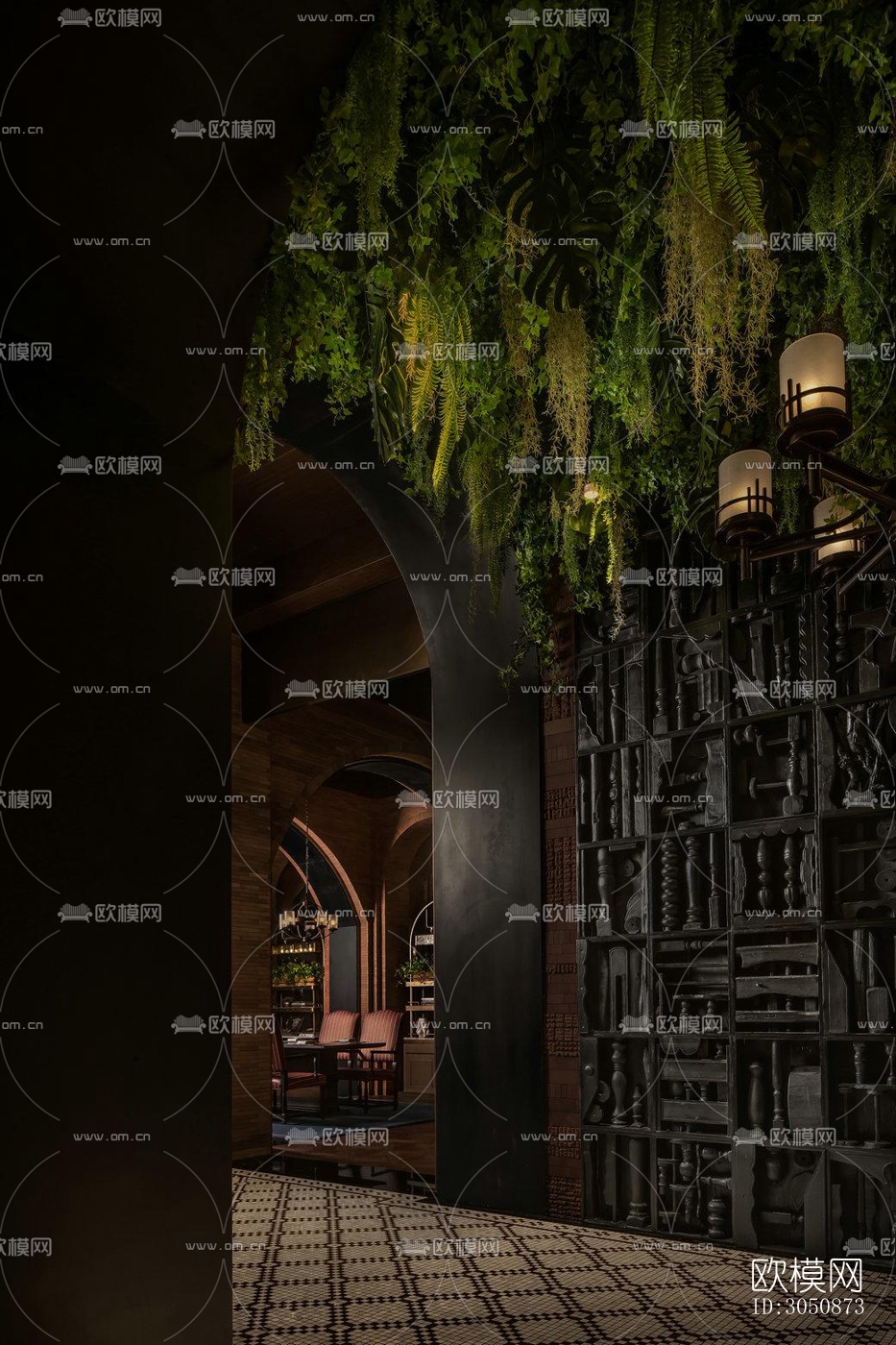 美式酒店民宿效果图下载（渲染图8）