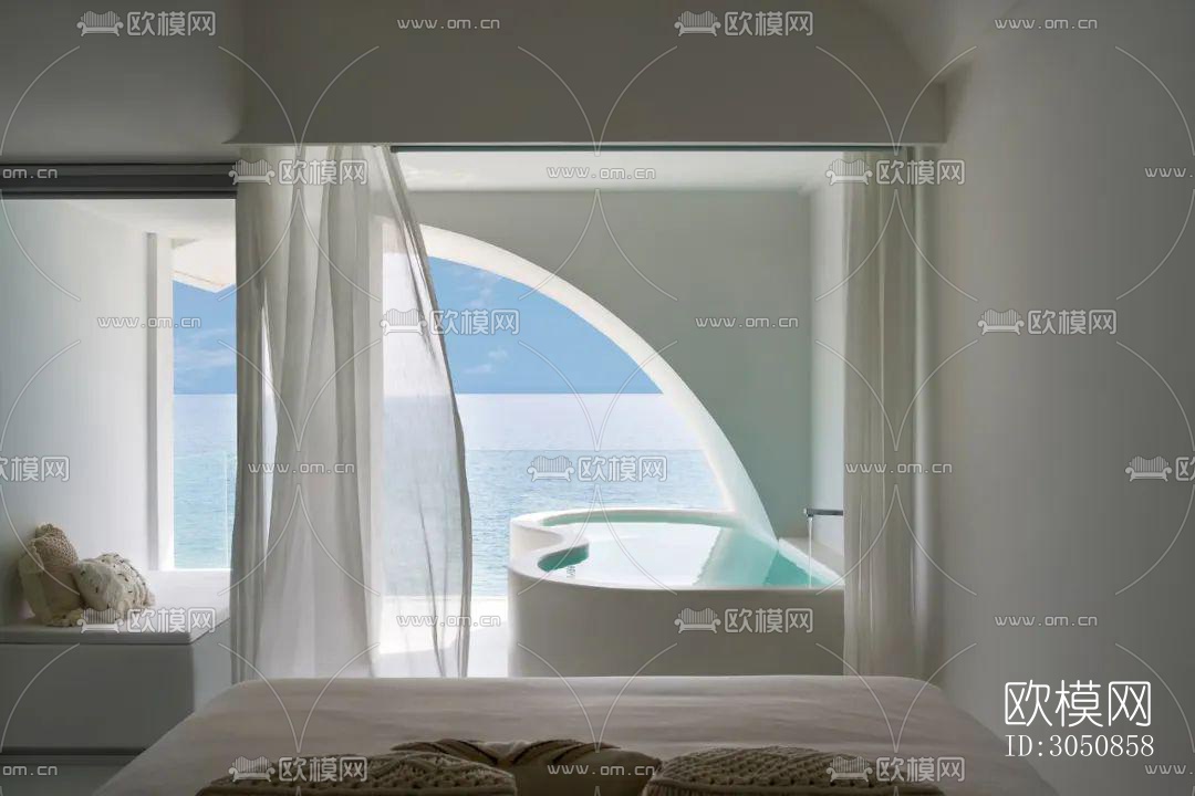 现代酒店民宿效果图下载（渲染图9）