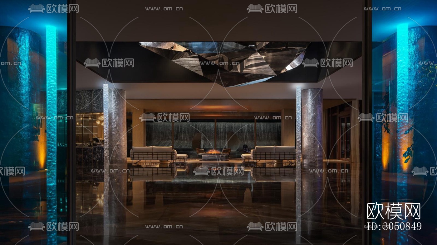 后现代酒店民宿效果图下载（渲染图3）