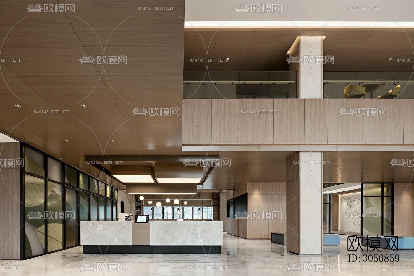 现代酒店民宿效果图下载（渲染图11）