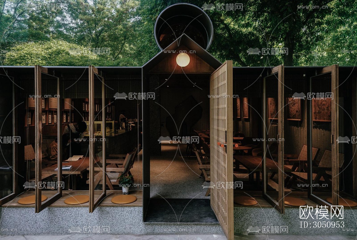 现代茶馆效果图下载（渲染图16）