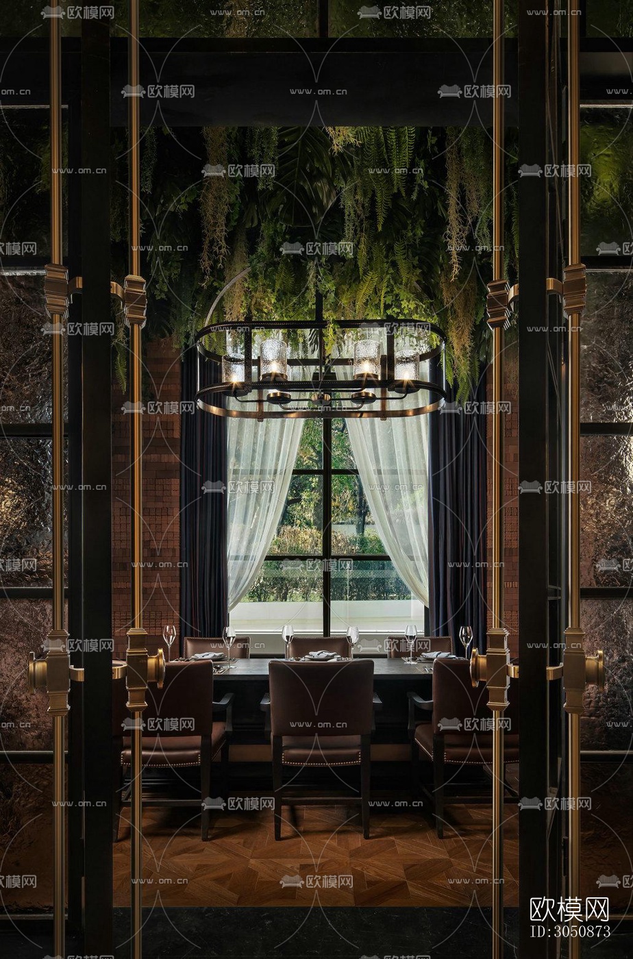 美式酒店民宿效果图下载（渲染图4）