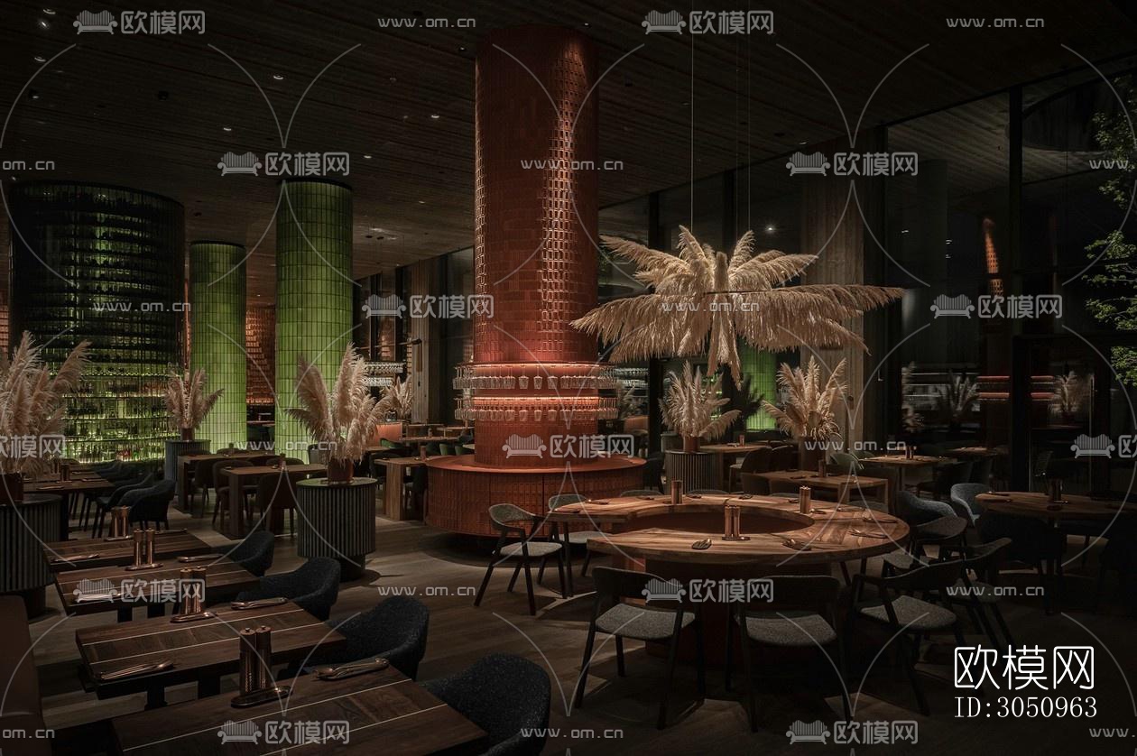 北欧西餐厅效果图下载（渲染图15）