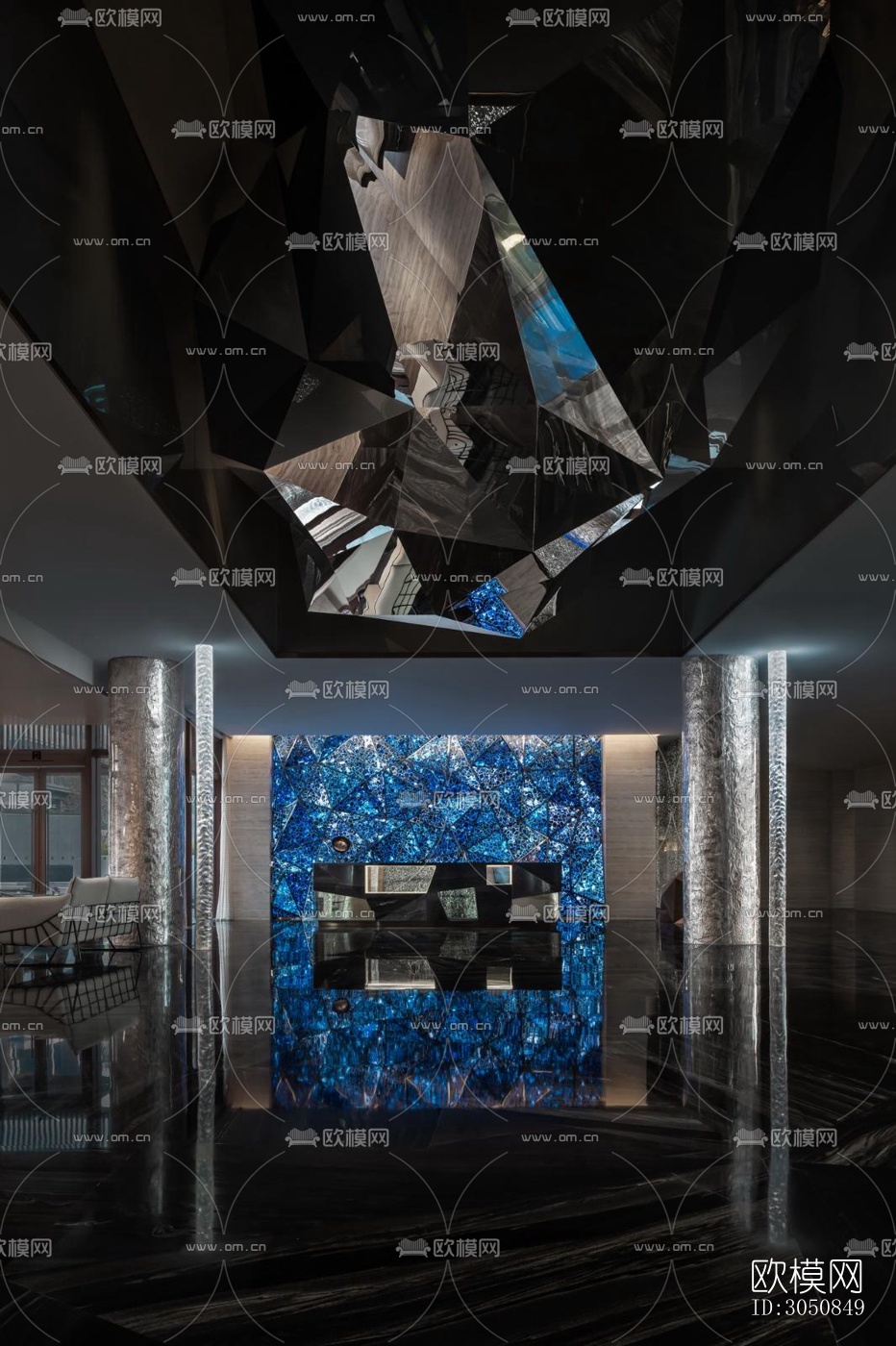 后现代酒店民宿效果图下载（渲染图12）