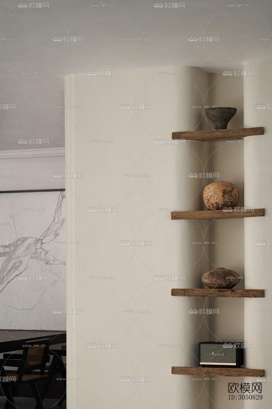 中古风酒店民宿效果图下载（渲染图15）