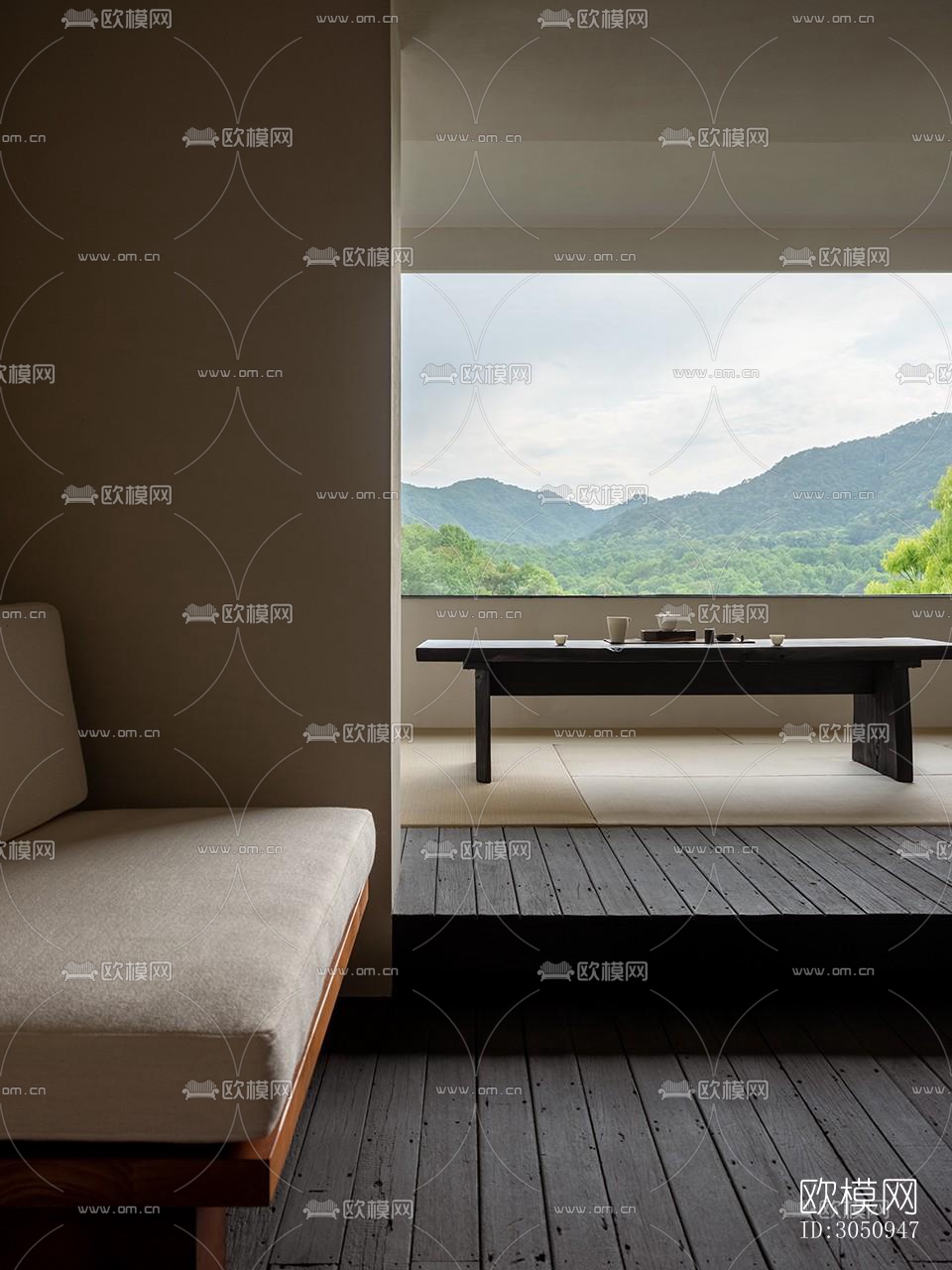 侘寂茶馆效果图下载（渲染图6）