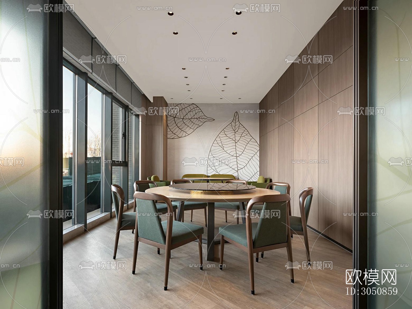 现代酒店民宿效果图下载（渲染图17）