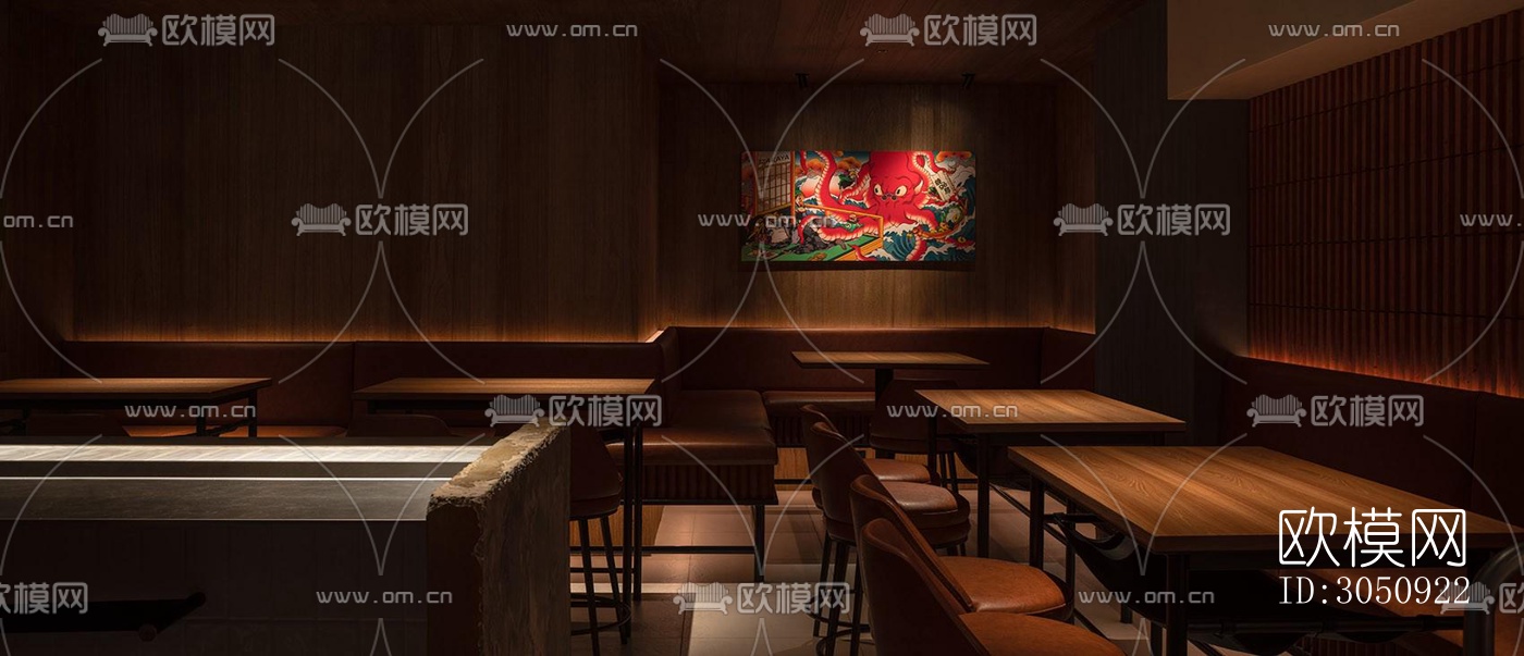 日式日韩料理效果图下载（渲染图4）