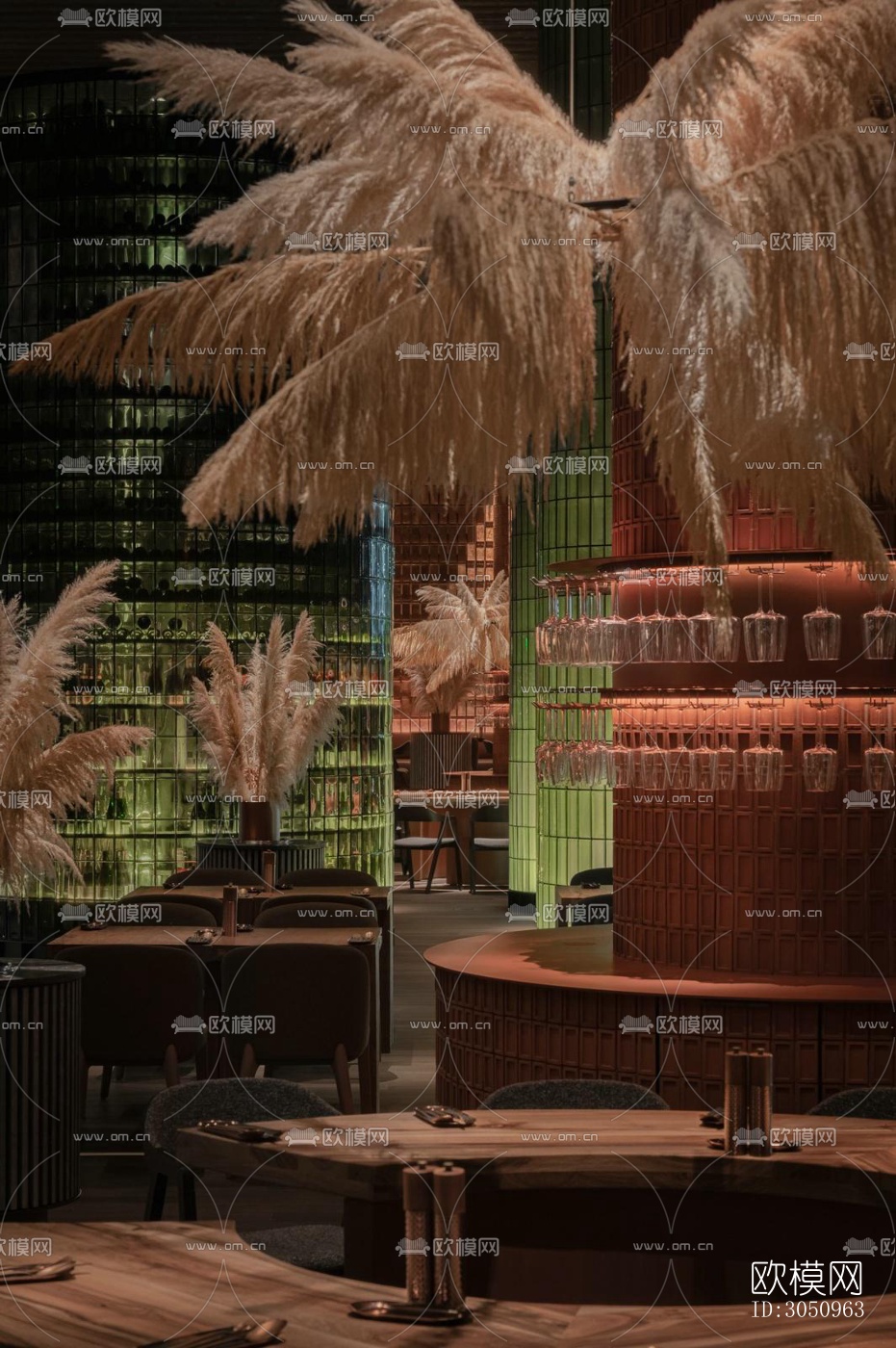 北欧西餐厅效果图下载（渲染图12）