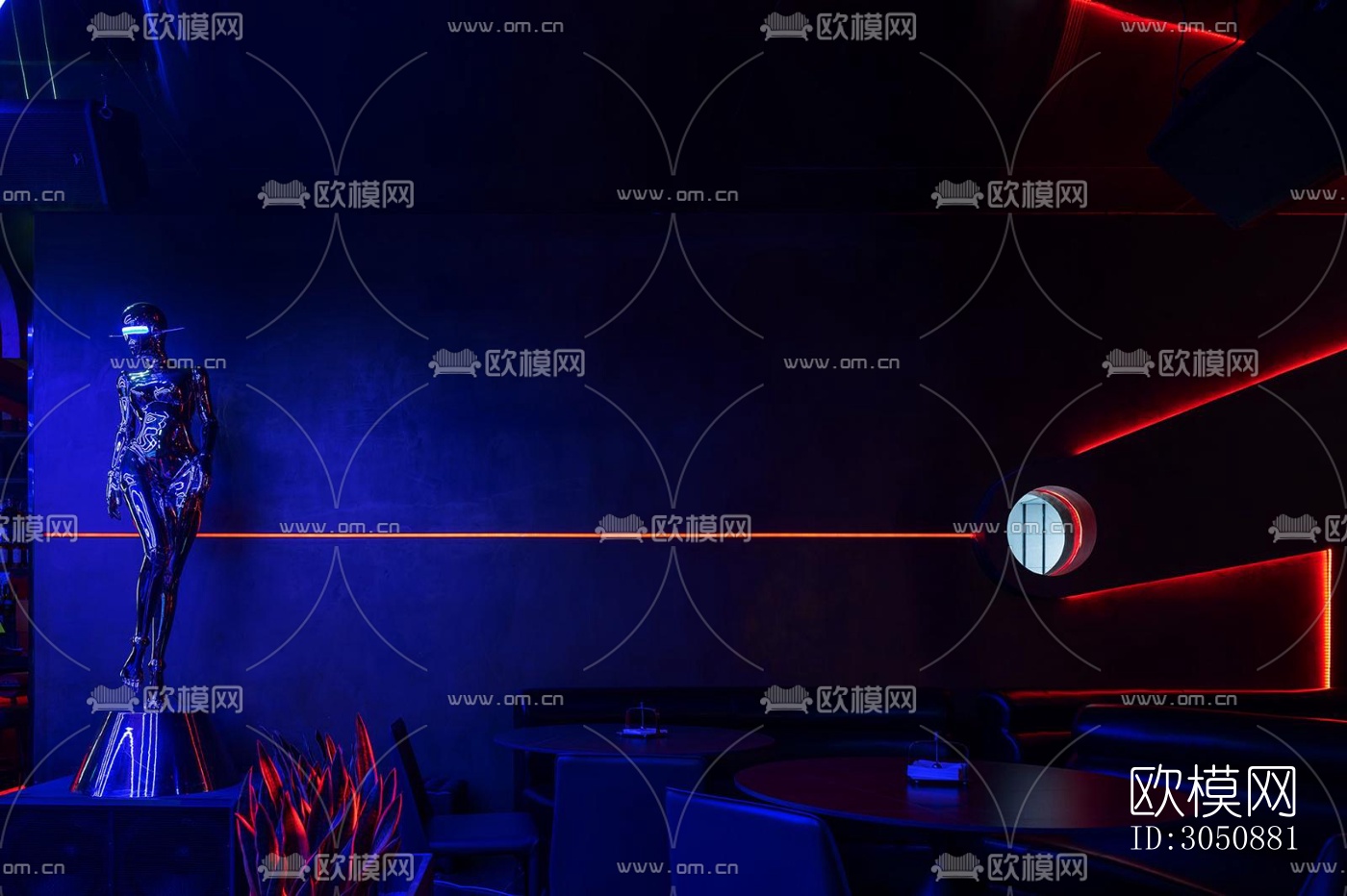 现代酒吧效果图下载（渲染图4）