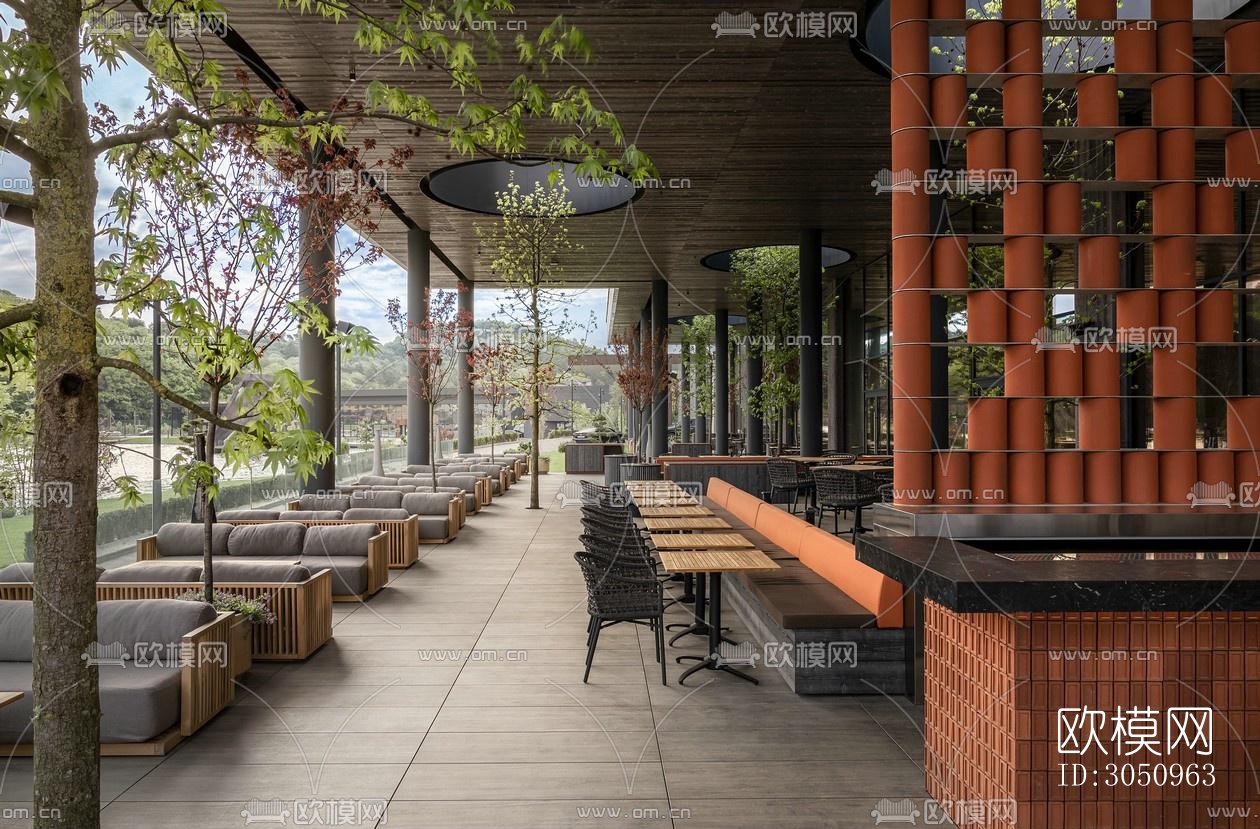 北欧西餐厅效果图下载（渲染图8）