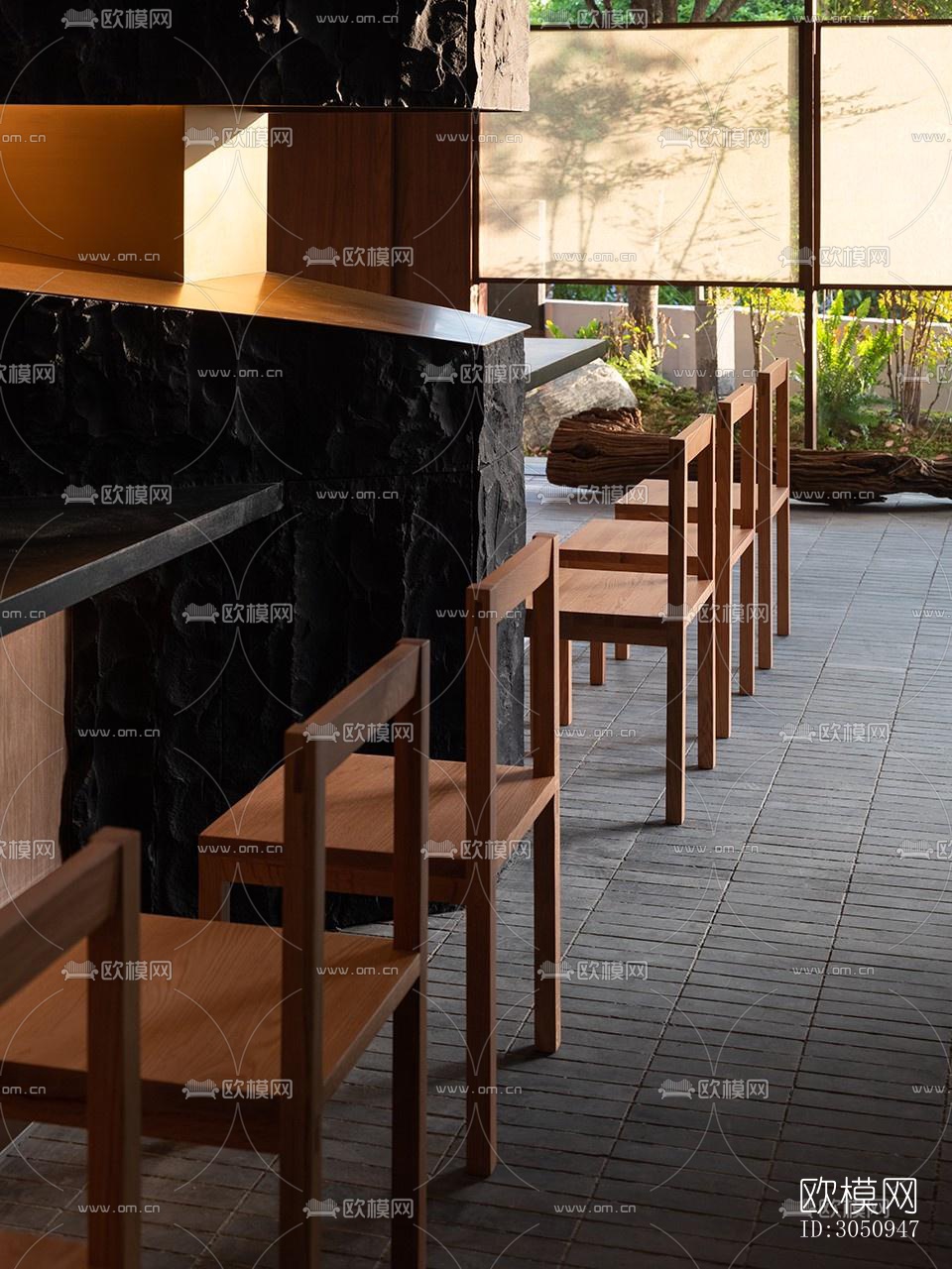 侘寂茶馆效果图下载（渲染图10）