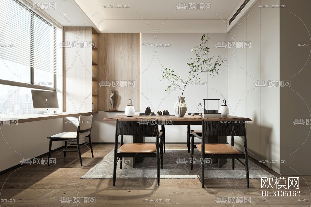 北欧茶室效果图下载（渲染图1）