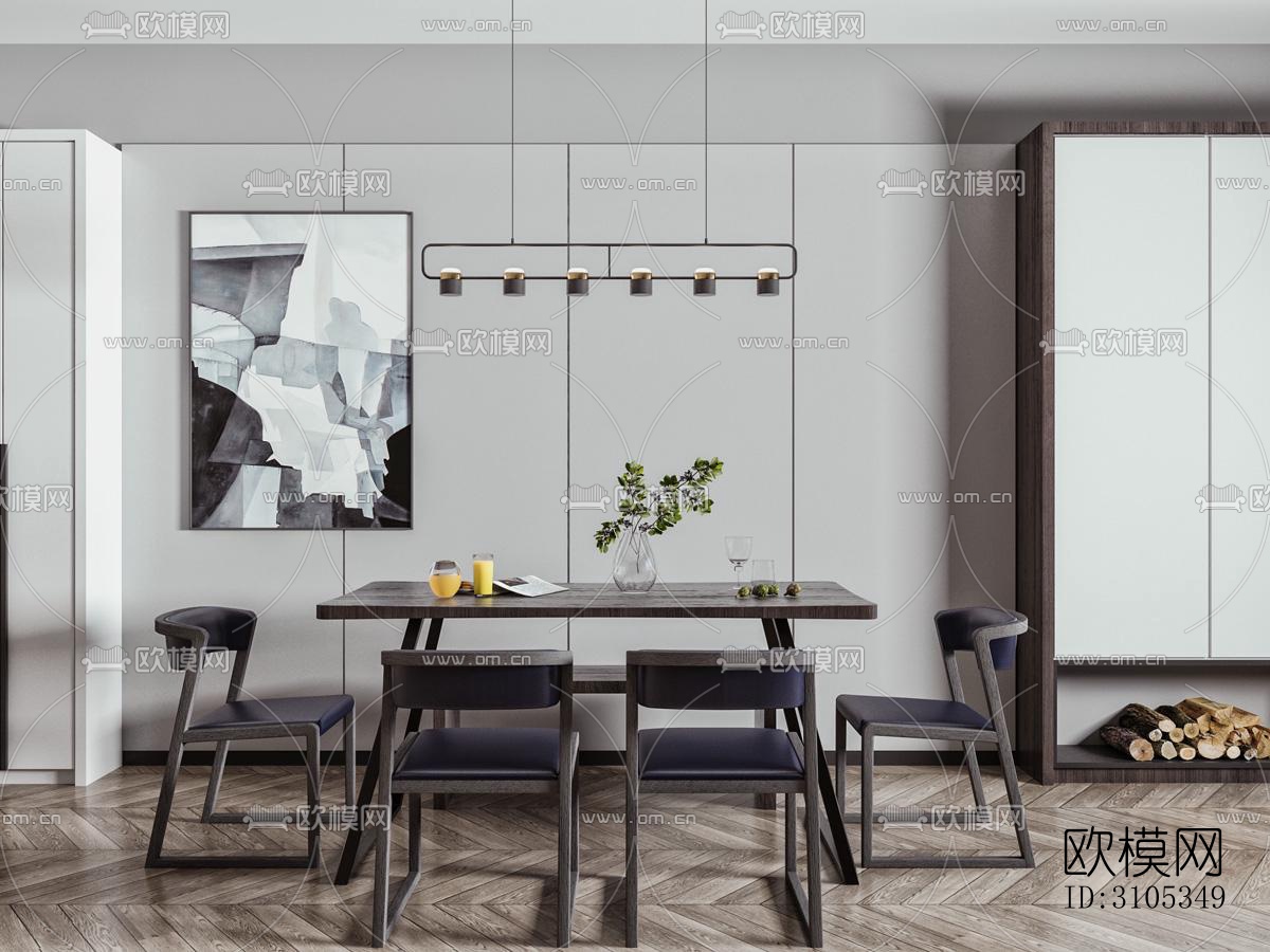 北欧餐厅效果图下载（渲染图5）