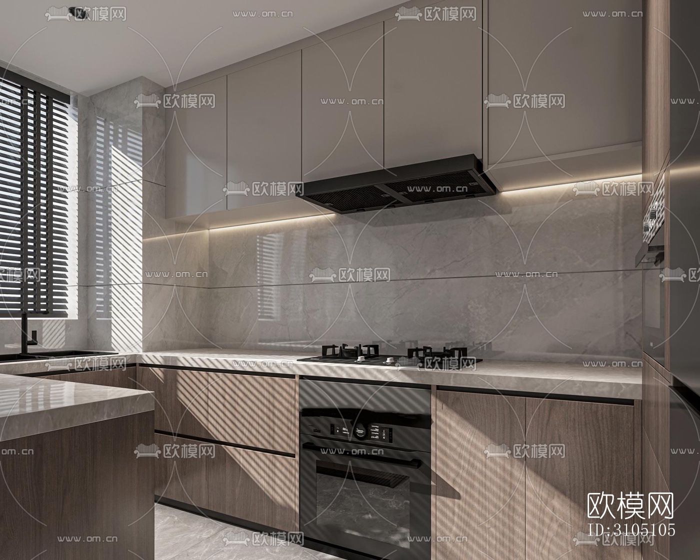 新中式平层效果图下载（渲染图11）