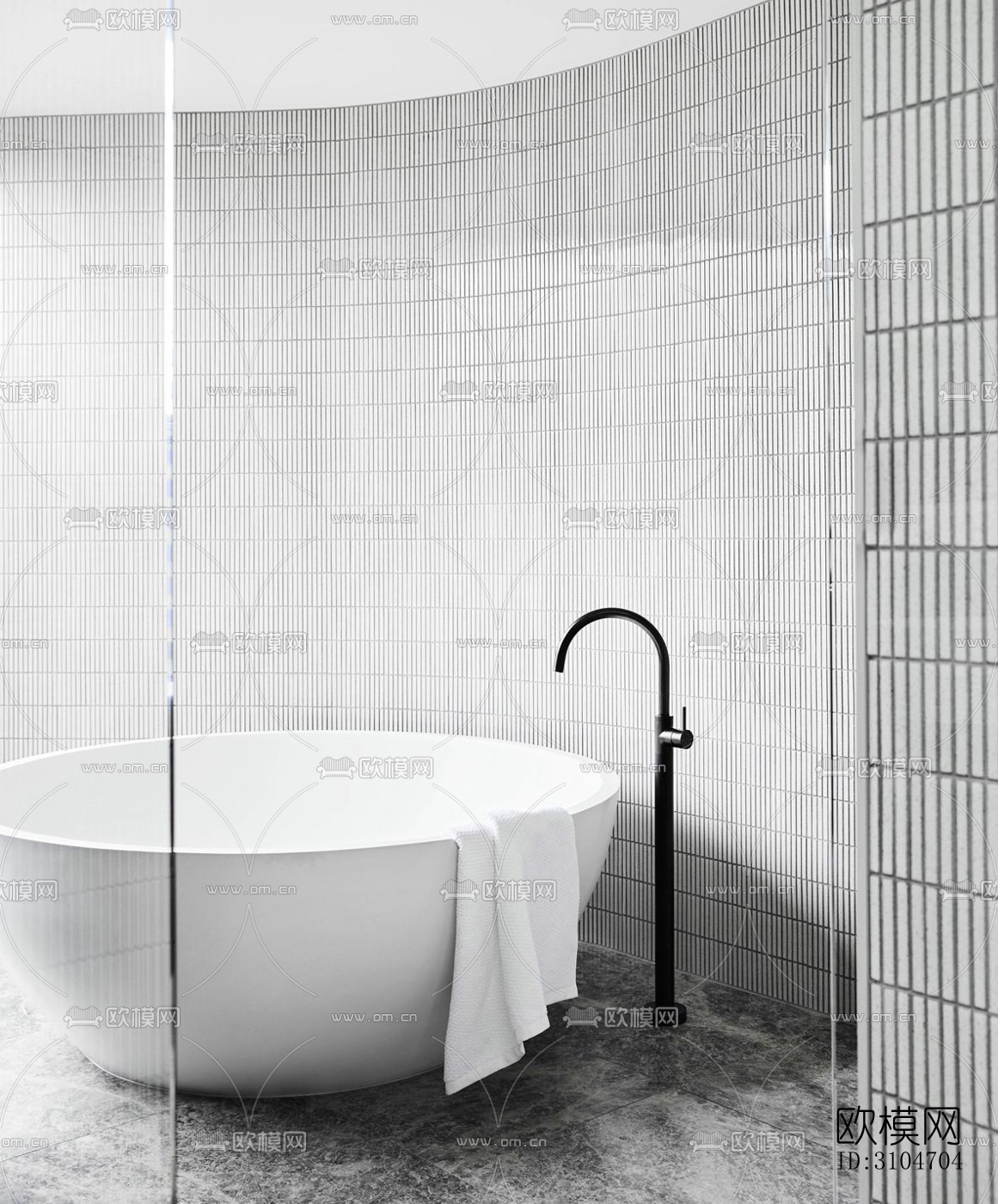 现代卫生间效果图下载（渲染图3）