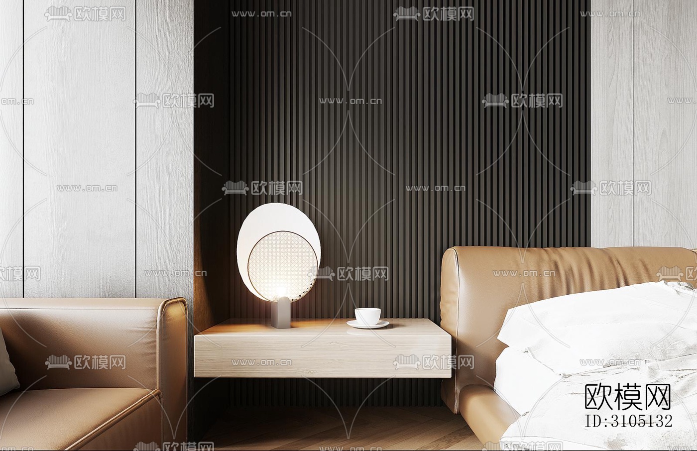 现代平层效果图下载（渲染图2）