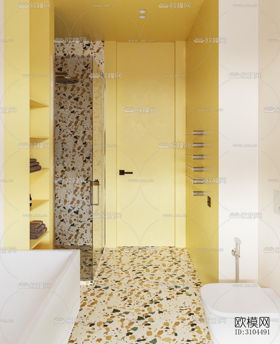 北欧卫生间效果图下载（渲染图5）