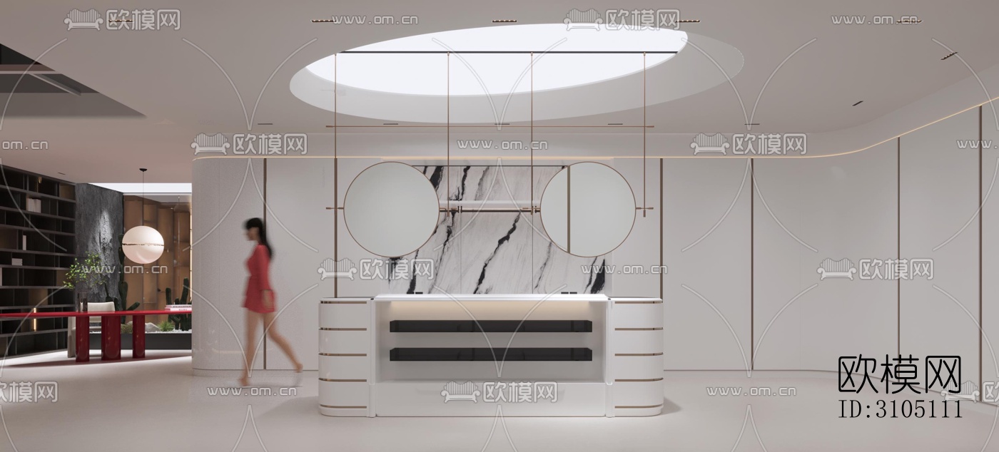 现代平层效果图下载（渲染图18）